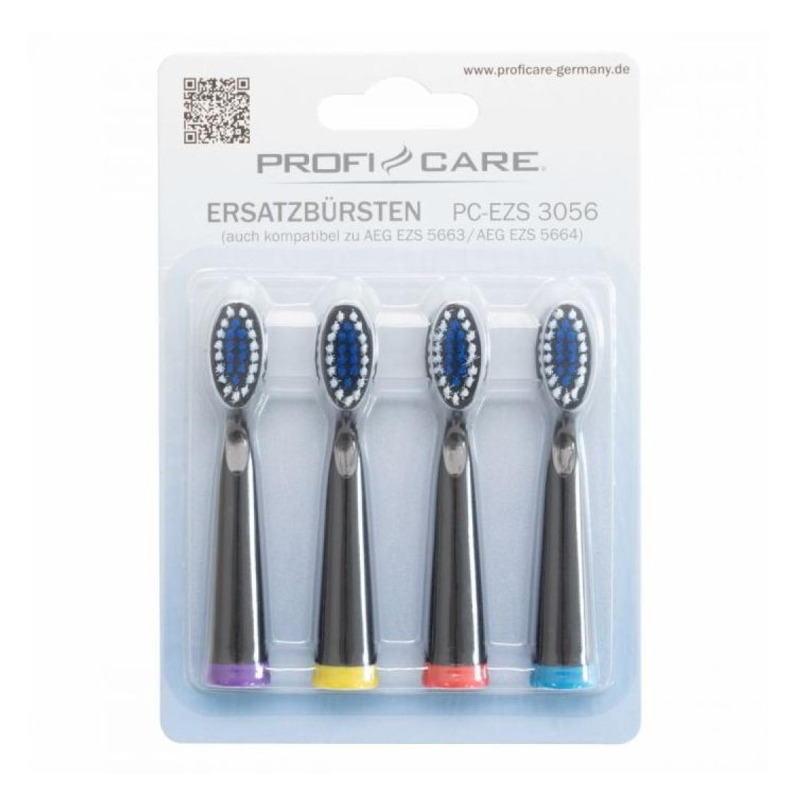4 têtes de rechange pour brosse à dents Proficare PC-EZS3056