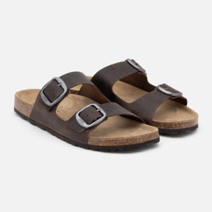 Sandalia Bio Piel Marrón - Cherokee