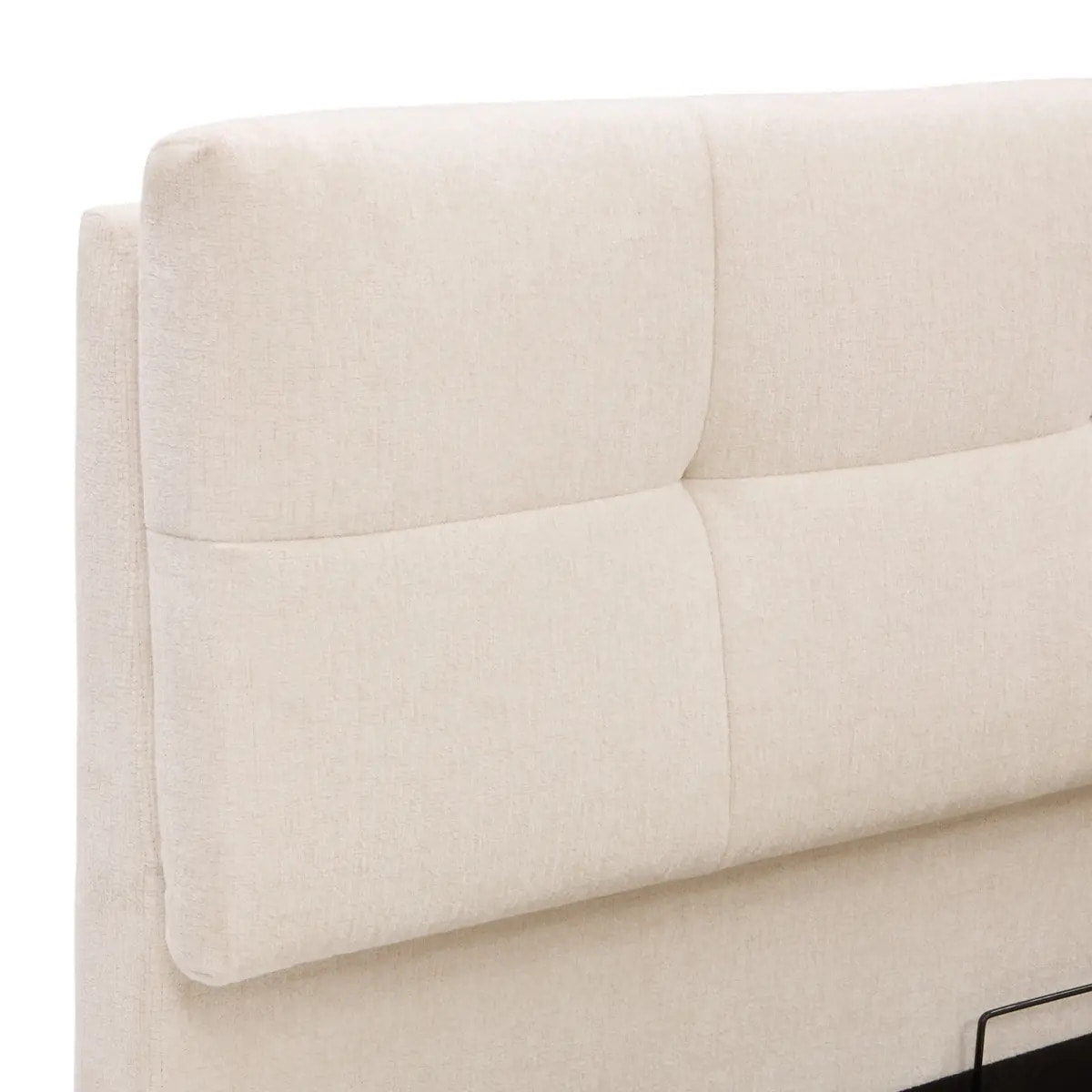 Lit coffre Soa rectangulaire 160x200cm blanc