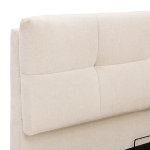 Lit coffre Soa rectangulaire 160x200cm blanc