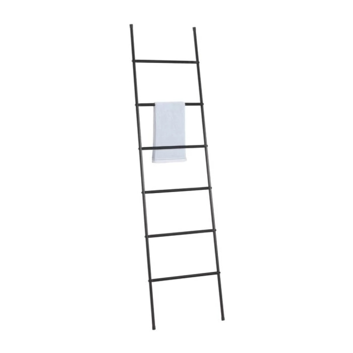 Porte serviettes Echelle JAYDEN 6 niveaux Acier Noir MSV