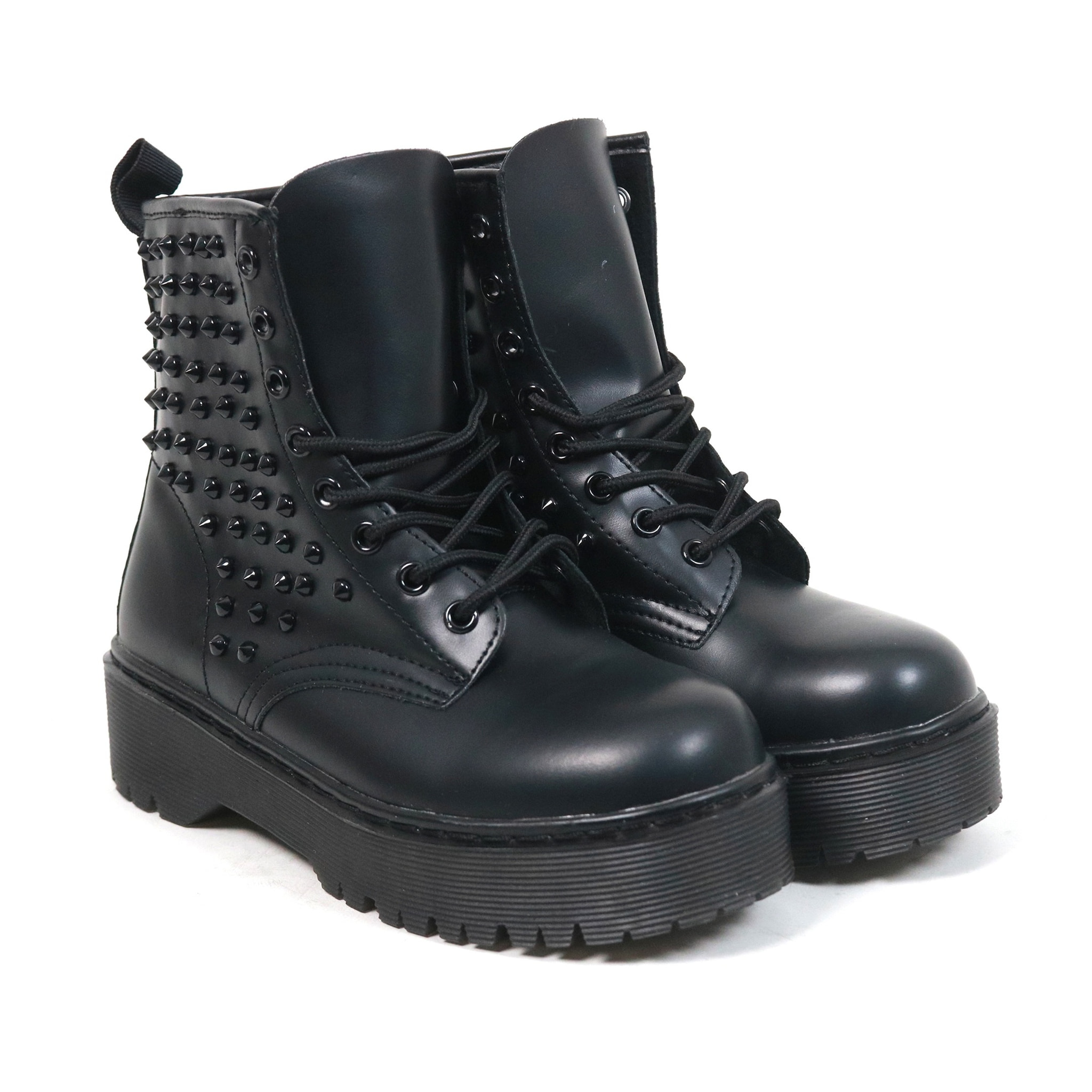 ANFIBIO 8 BUCHI PLATFORM BORCHIE NERO