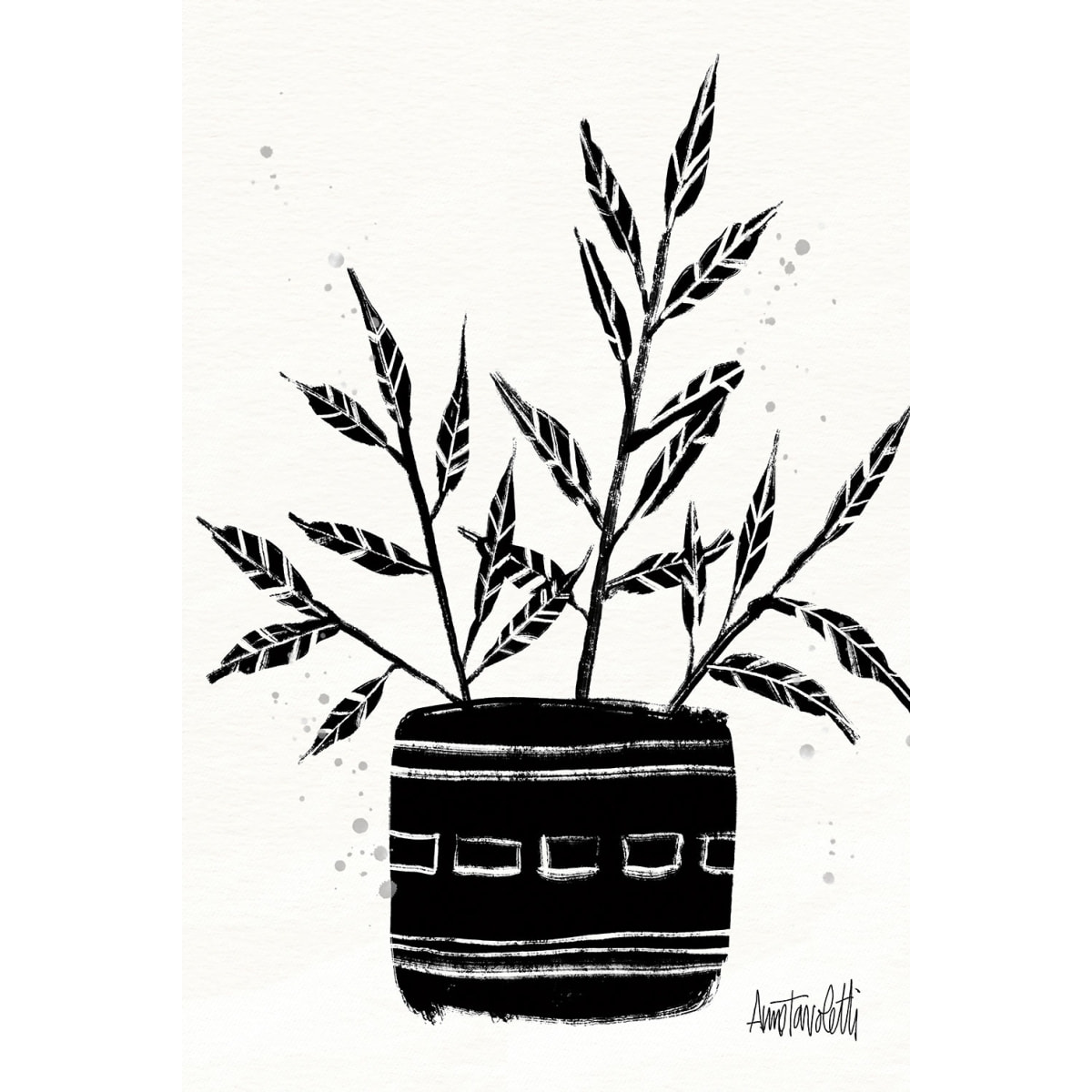 Tableau Botanique et Poterie Tableau alu Dibond