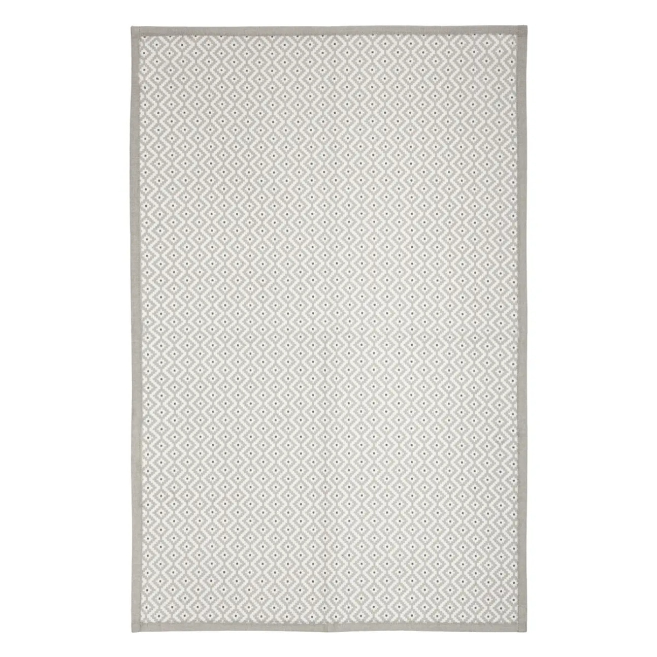 Lot de 3 torchons imprimés - coton - gris foncé - 45x70 cm