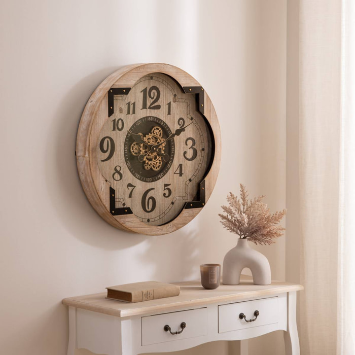 Horloge Mckenzie beige D63cm