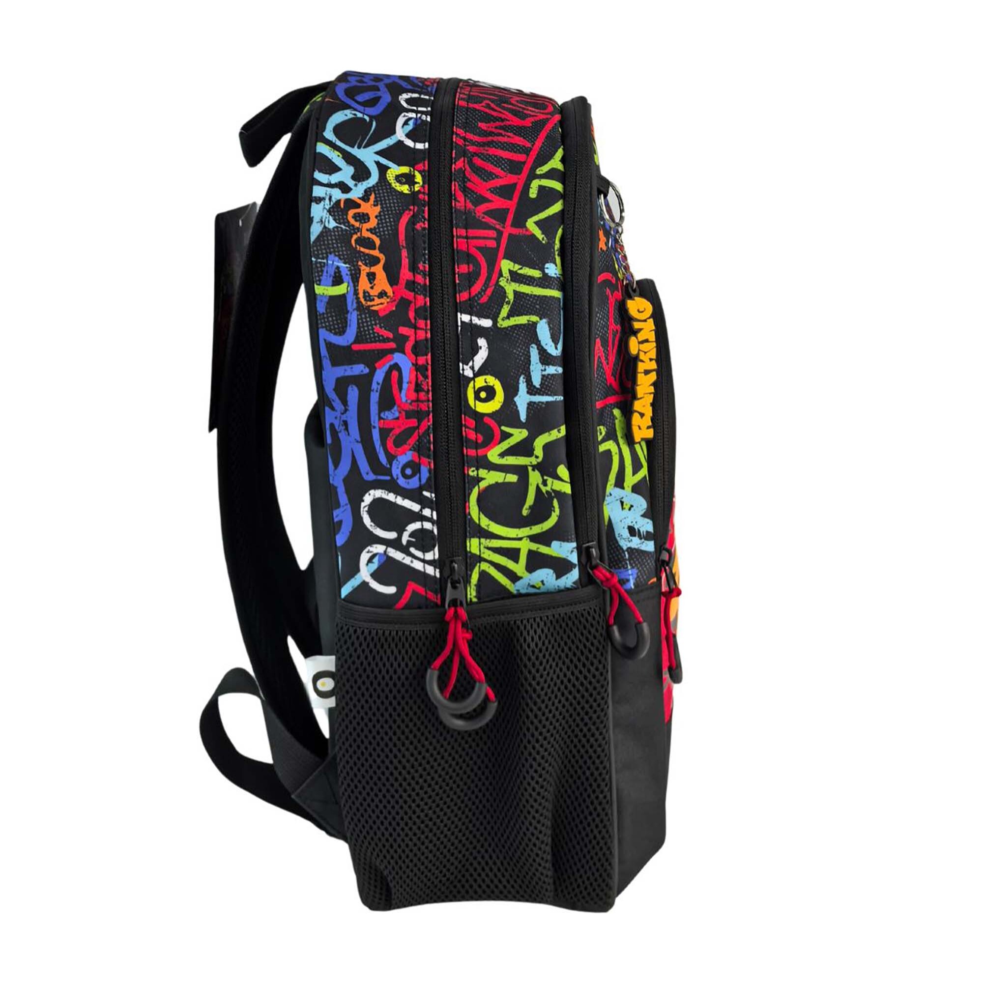 Mochila Primaria Ranking Grafitti con doble compartimento adaptable a carro.