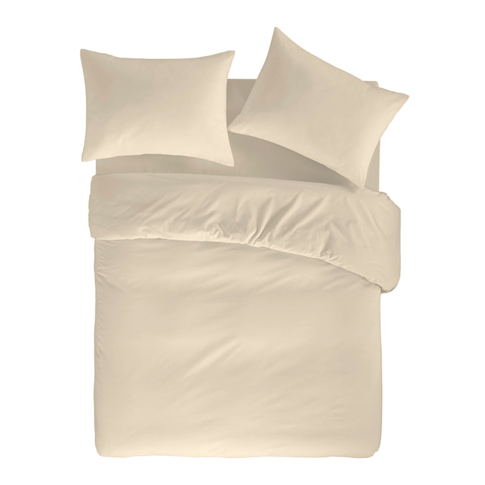 Housse de couette PURE en coton percale - crème - vendue seule
