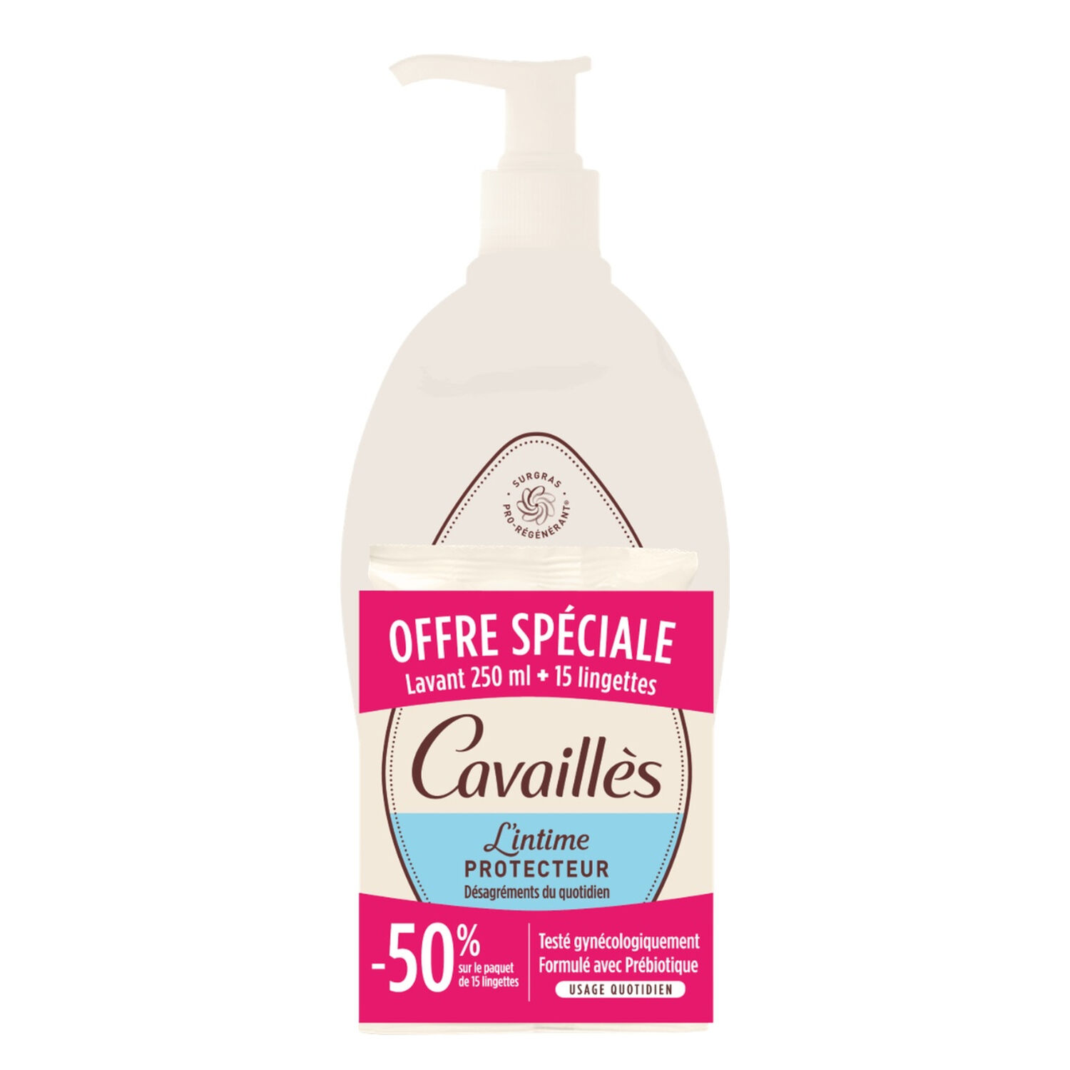 l'Intime Protecteur - Soin Lavant Naturelle Hygiène Intime 250 ml + Lingettes x15