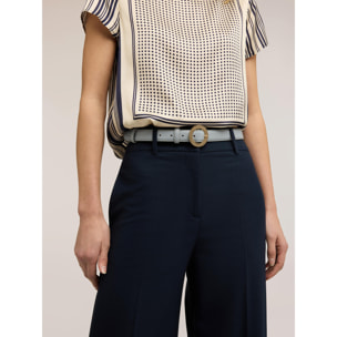 Motivi - Cintura con fibbia circolare gioiello - Azzurro