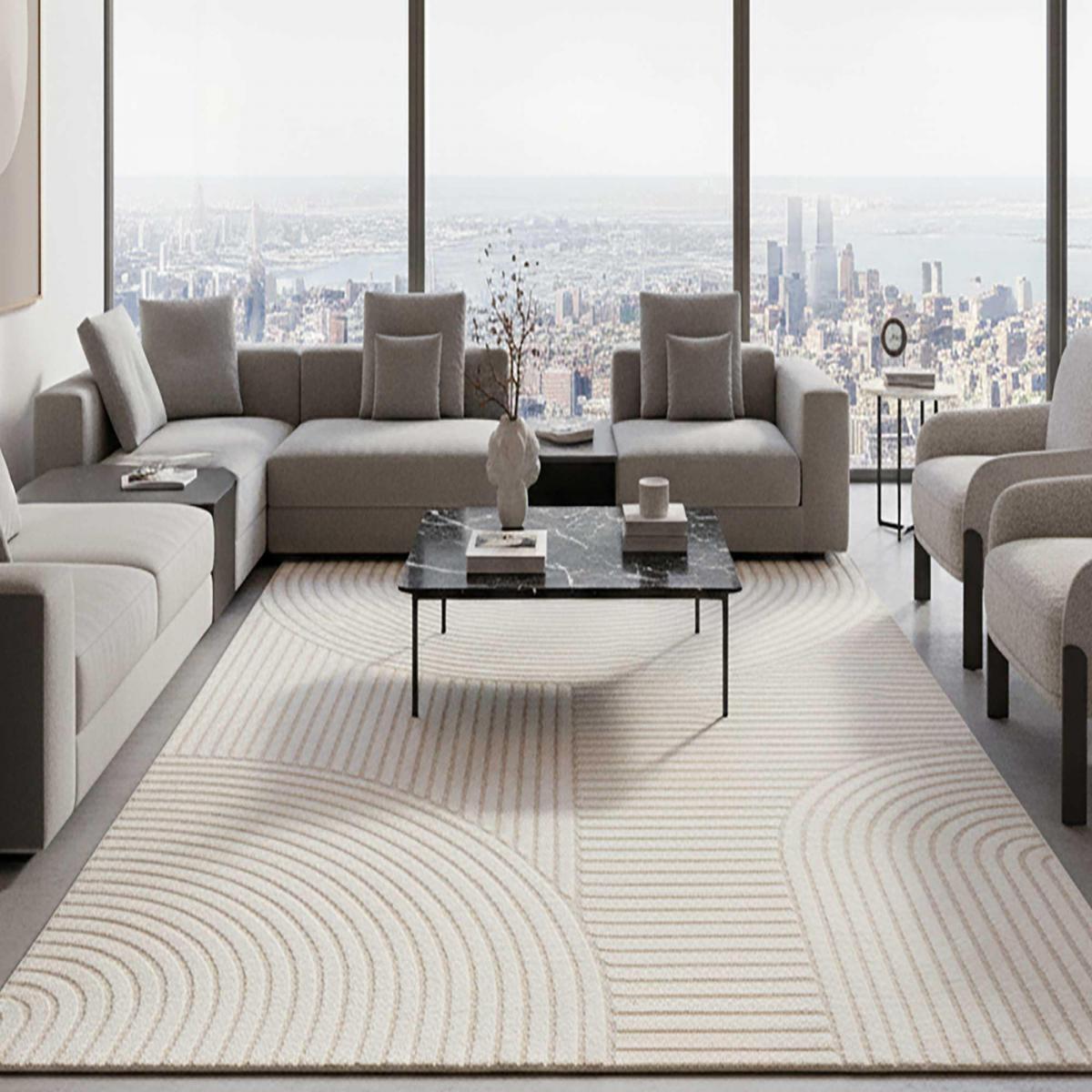 Tapis moderne Vibu motif simple et tendance