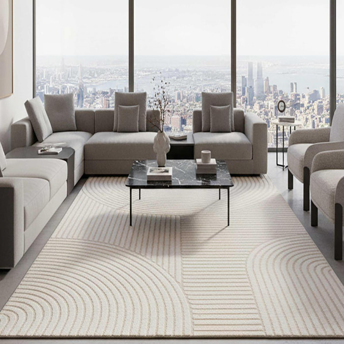 Tapis moderne Vibu motif simple et tendance
