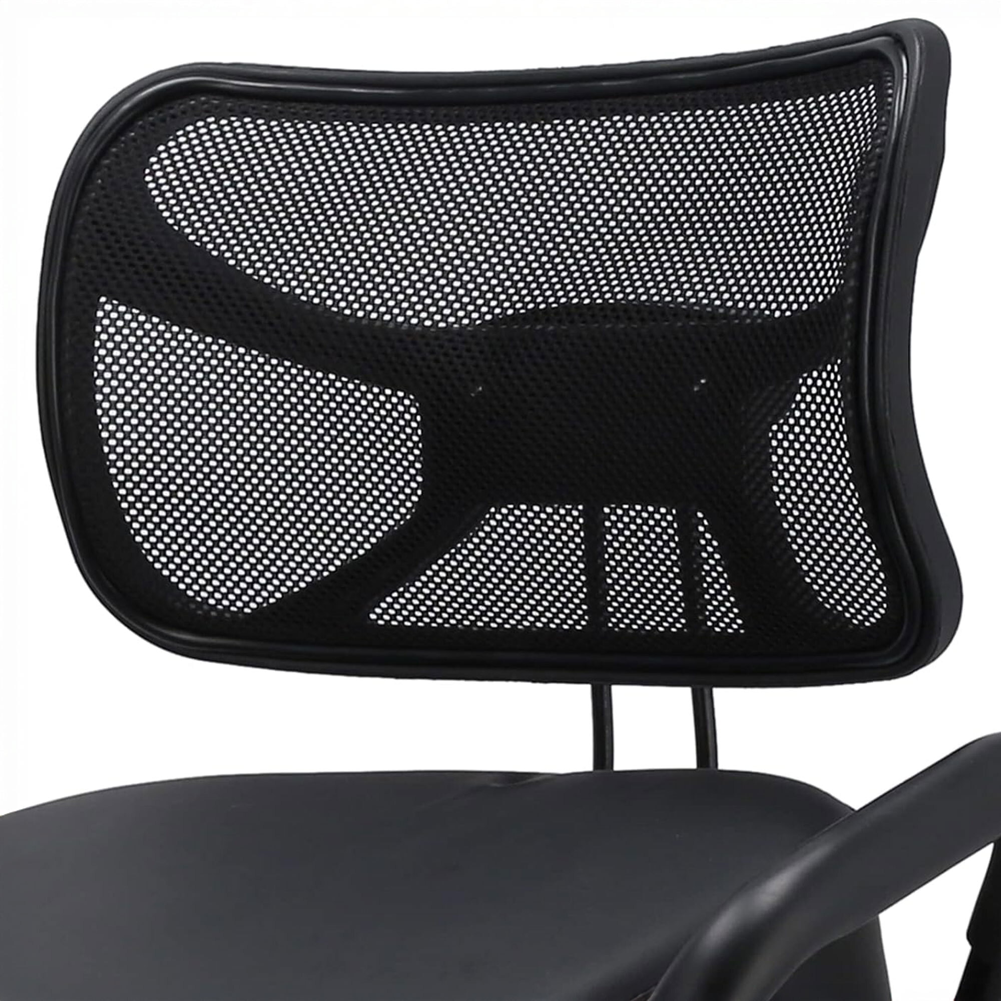 Neil - Sedia Sgabello Ergonomico Posturale Ortopedico con Schienale max 110 Kg Nero