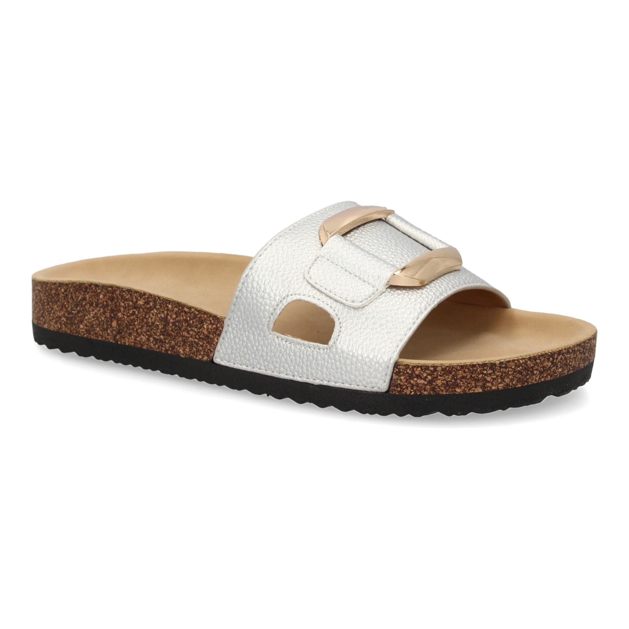 Sandalia plana de mujer, comoda y elegante, diseño moderno con material bio