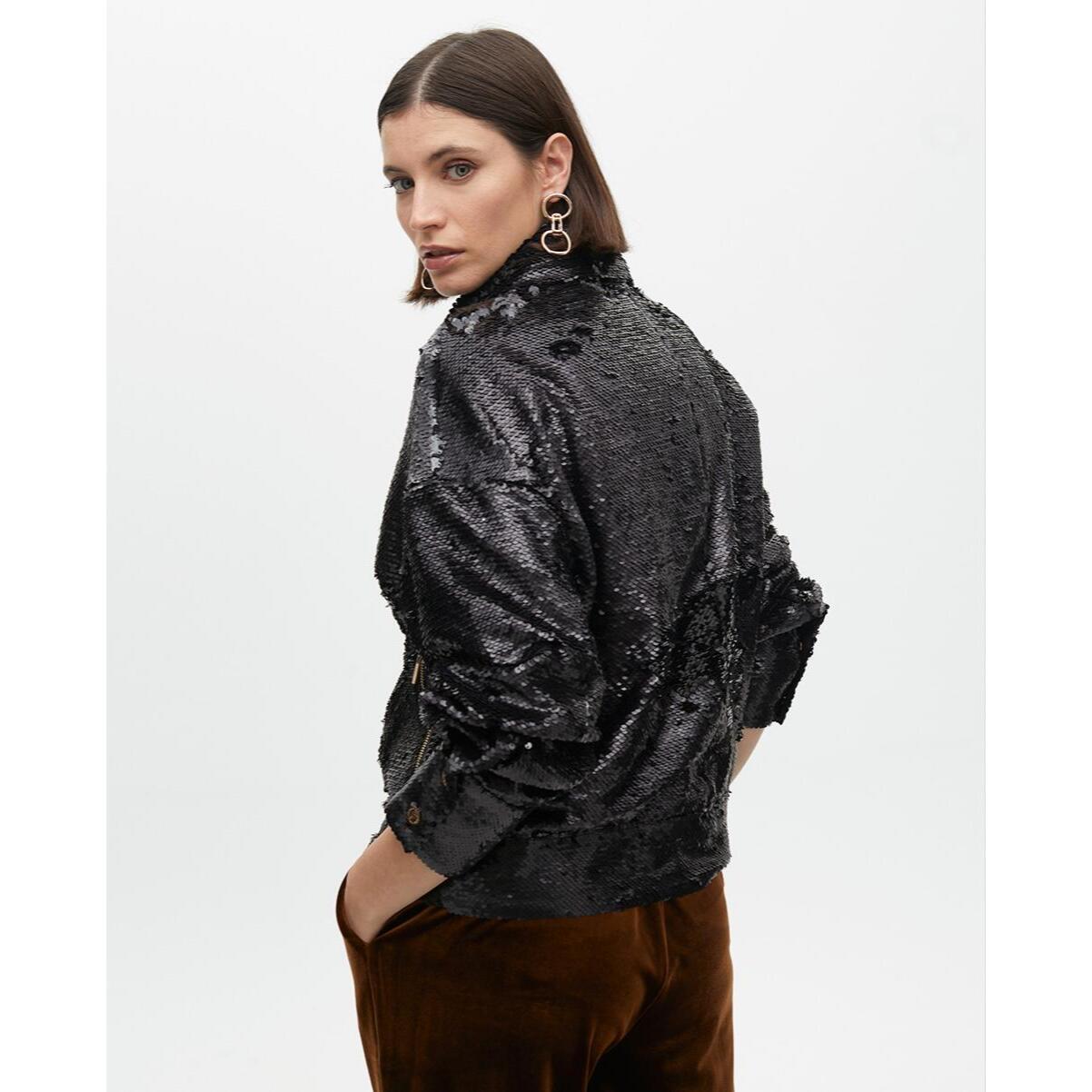 Giacca Biker di Paillettes