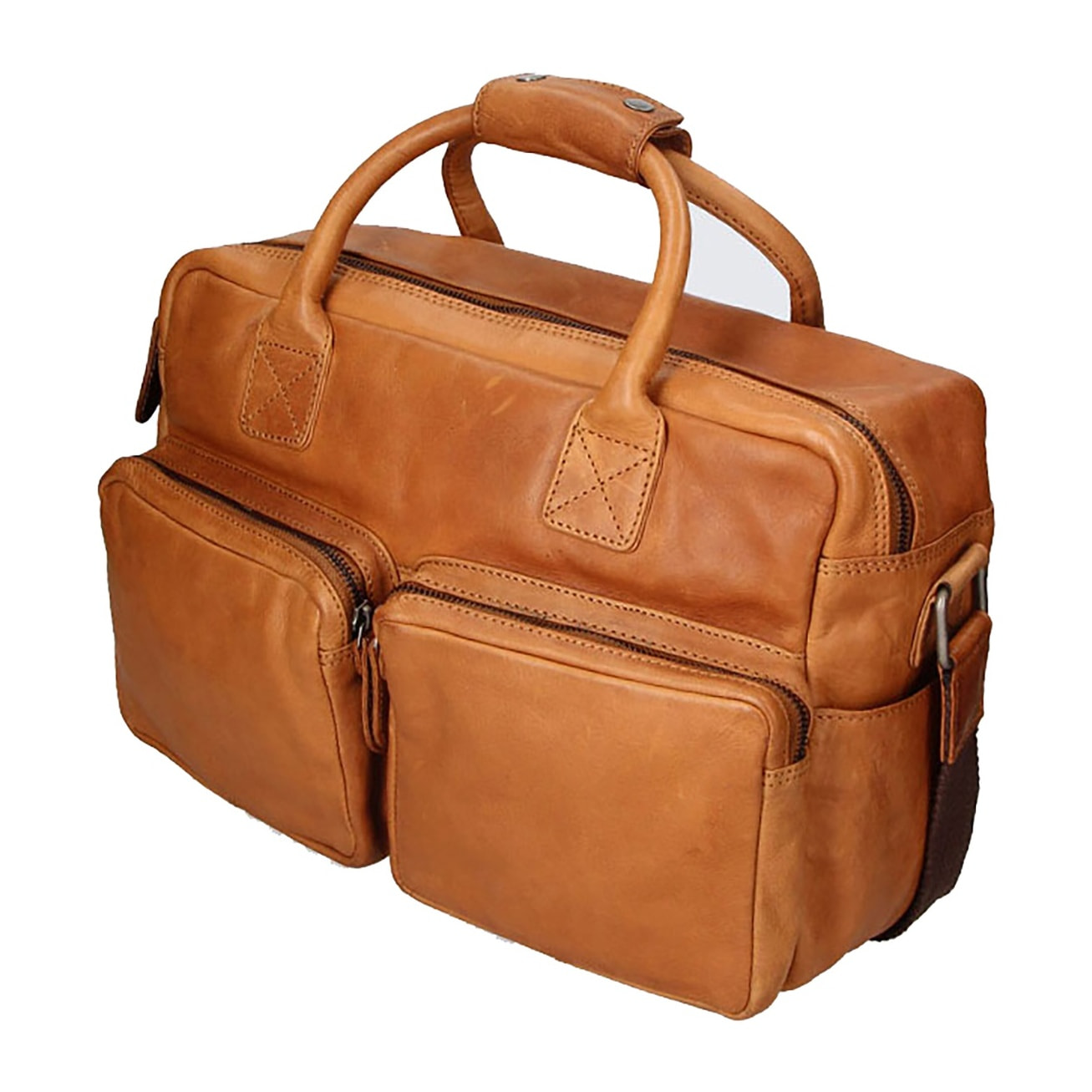 Borsa a mano da uomo - Modello False - Vera pelle di vitello - 40.0 x 30.0 x 10.0 cm
