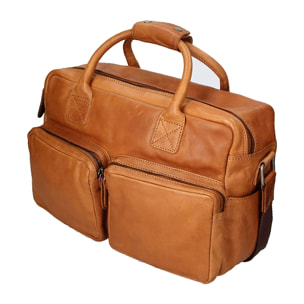 Borsa a mano da uomo - Modello False - Vera pelle di vitello - 40.0 x 30.0 x 10.0 cm