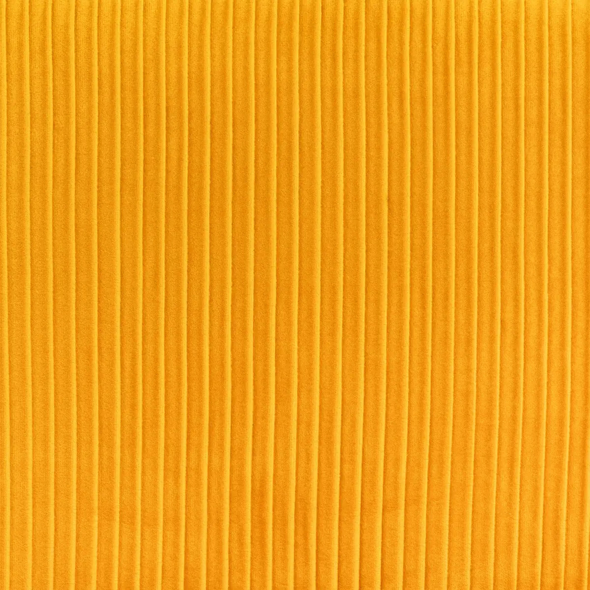 Fauteuil "Solaro" velours plissé jaune moutarde