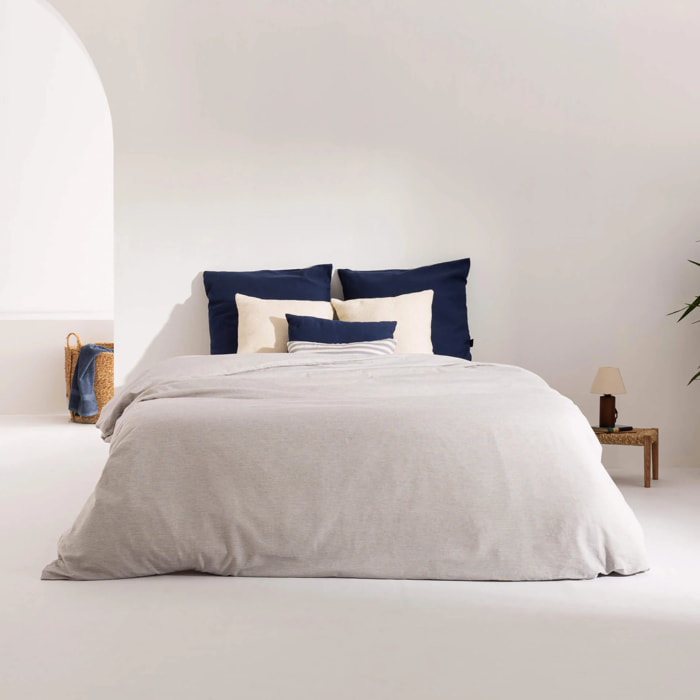 Housse de couette jacquard Elche Bleu