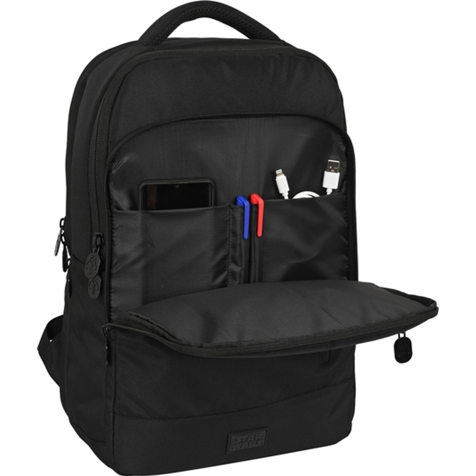 Mochila portatil 15,6"+tablet+usb the mandalorian teen