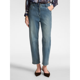 Elena Mirò - Jeans carrot, "Carol" - Azzurro