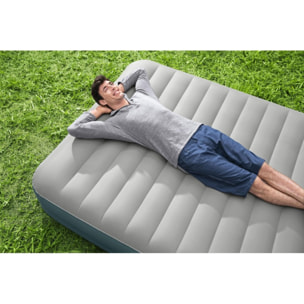 Bestway Matelas gonflable 2 personnes 203 x 152 x 36cm pompe AlwayzAire électrique gris
