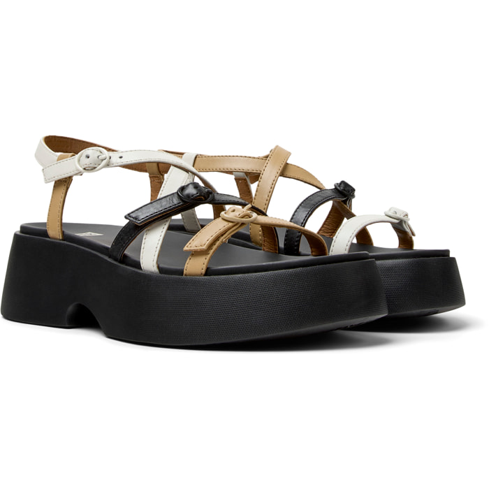 Sandalias - CAMPER Tasha Twins - Multicolor - Cuero liso