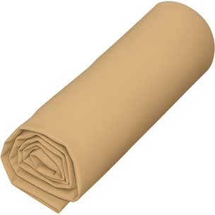 Drap Housse - Bonnet:30cm 100%coton Bio 57 Fils Pêche Uni