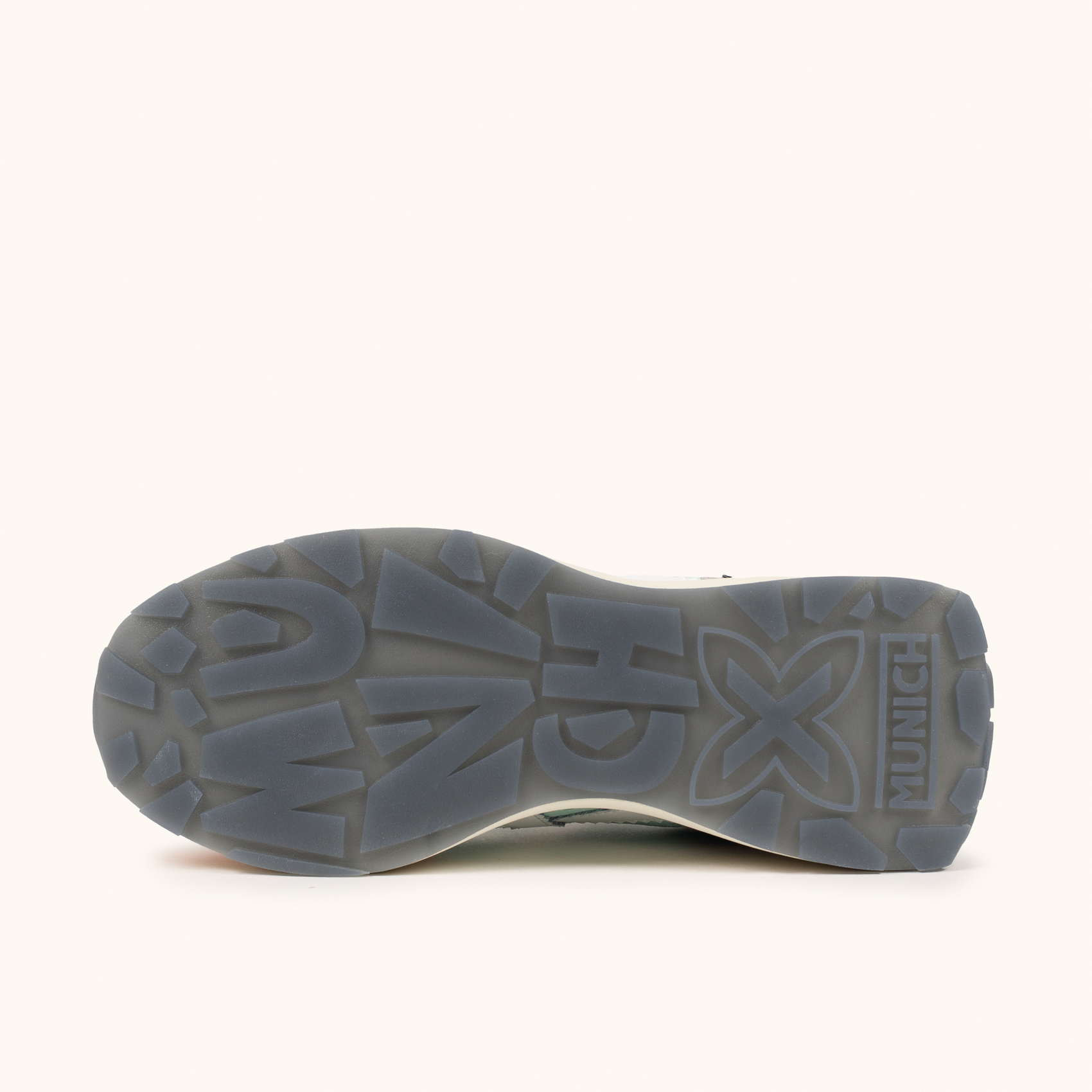 Sneakers de diseño running elegante verde menta y salmón MUNICH XEMINE WMN 107