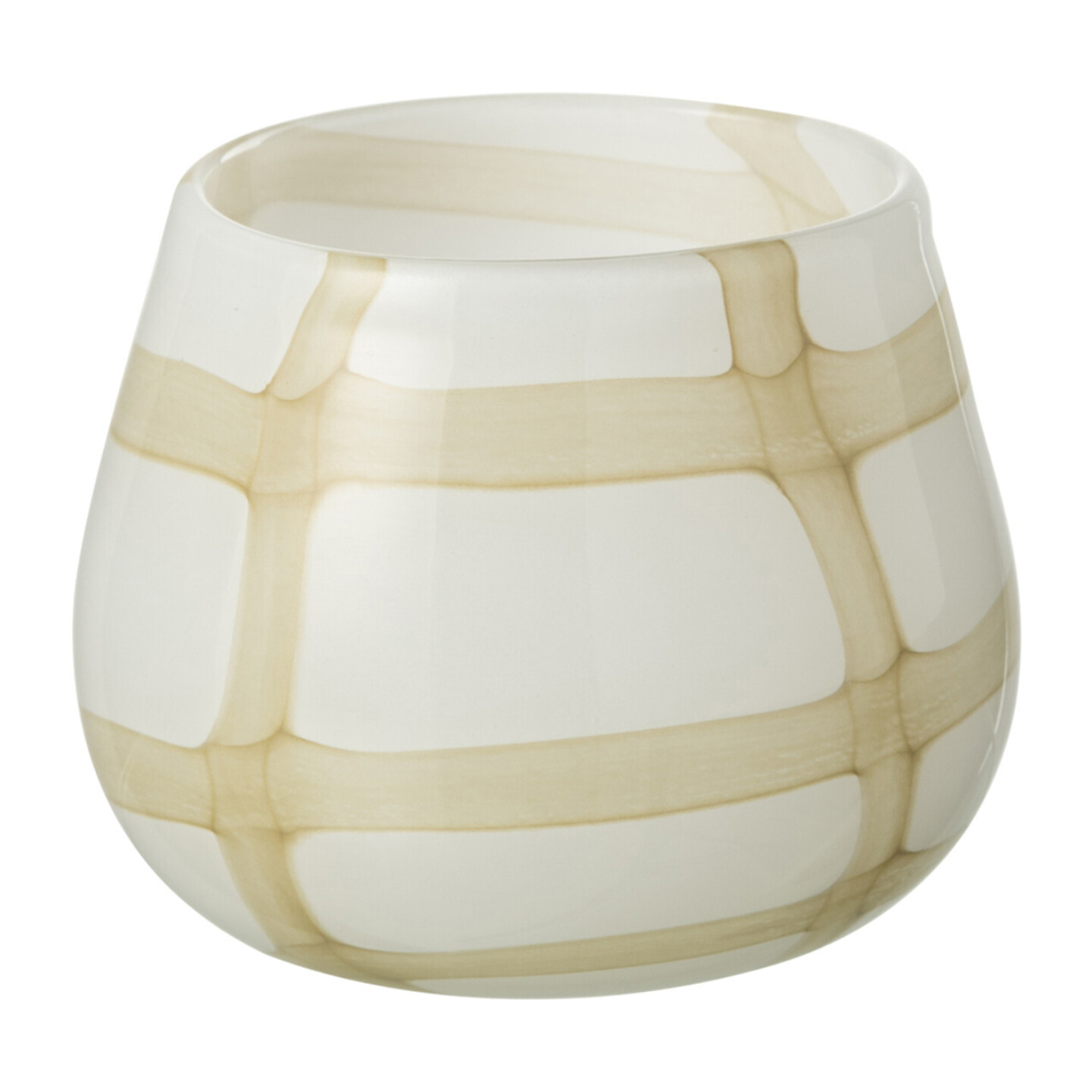 J-Line photophore Fuzzy - verre - blanc/vert