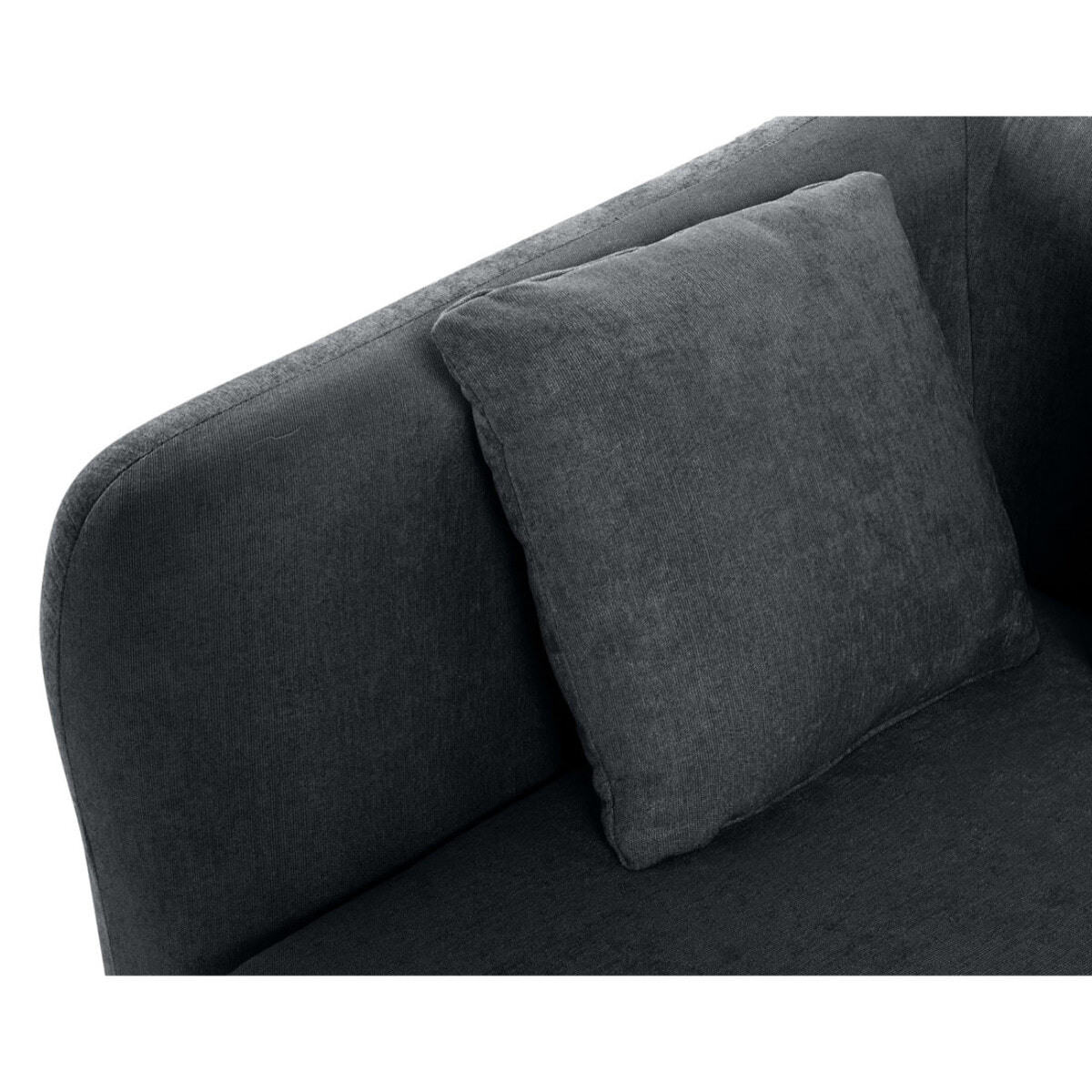 Ikare - module d'assise d'angle gauche - en tissu - Gris