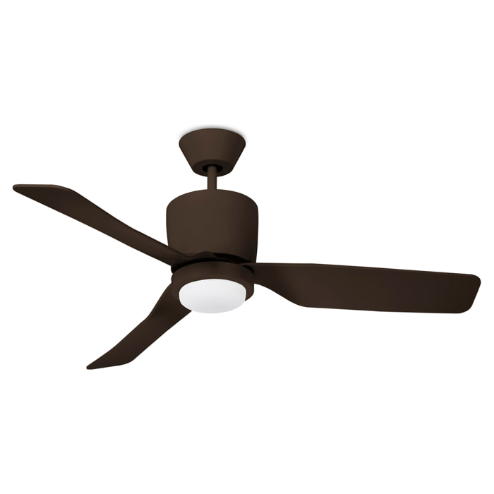 Forlight Ventilador IP20 Vera LED 15W Blanco Cálido - 3000K Marrón Cobrizo Marrón
