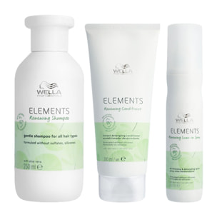 WELLA Kit Elements Renewing Shampoo 250ml +  Conditioner 200ml + Leave-In Spray 150ml