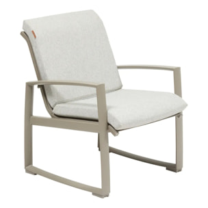 Fauteuil de salon de jardin Boreane café