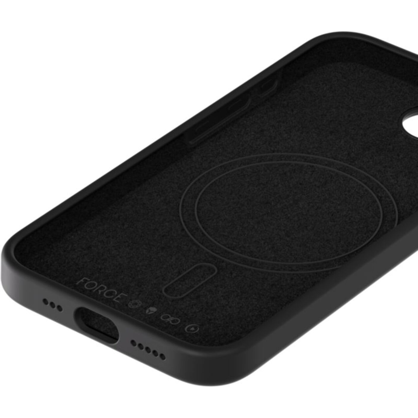Coque FORCE CASE iPhone 16e/17e silicone Noire