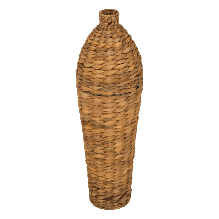 Vase "Percy" fibre végétale beige H58cm