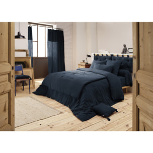 Drap housse 140x190 cm gaze de coton Bonnet 30 cm - GAIA