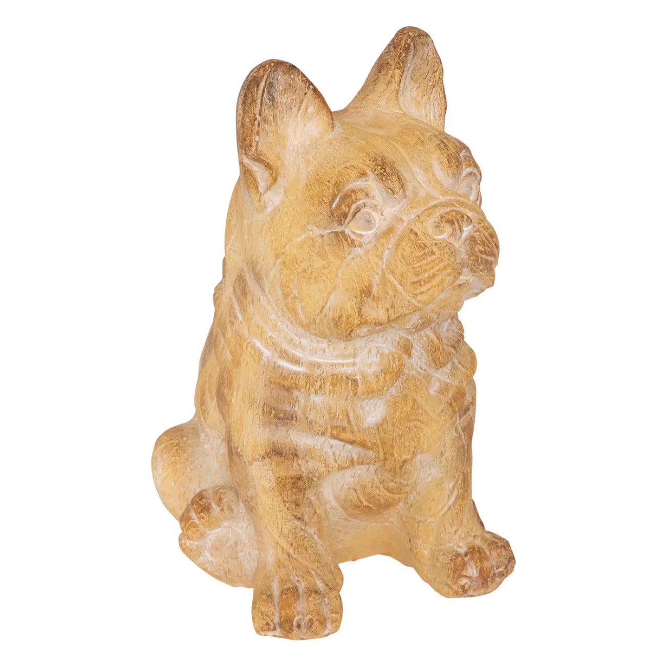 Statuette d exterieur chien "Eden" beige H31cm