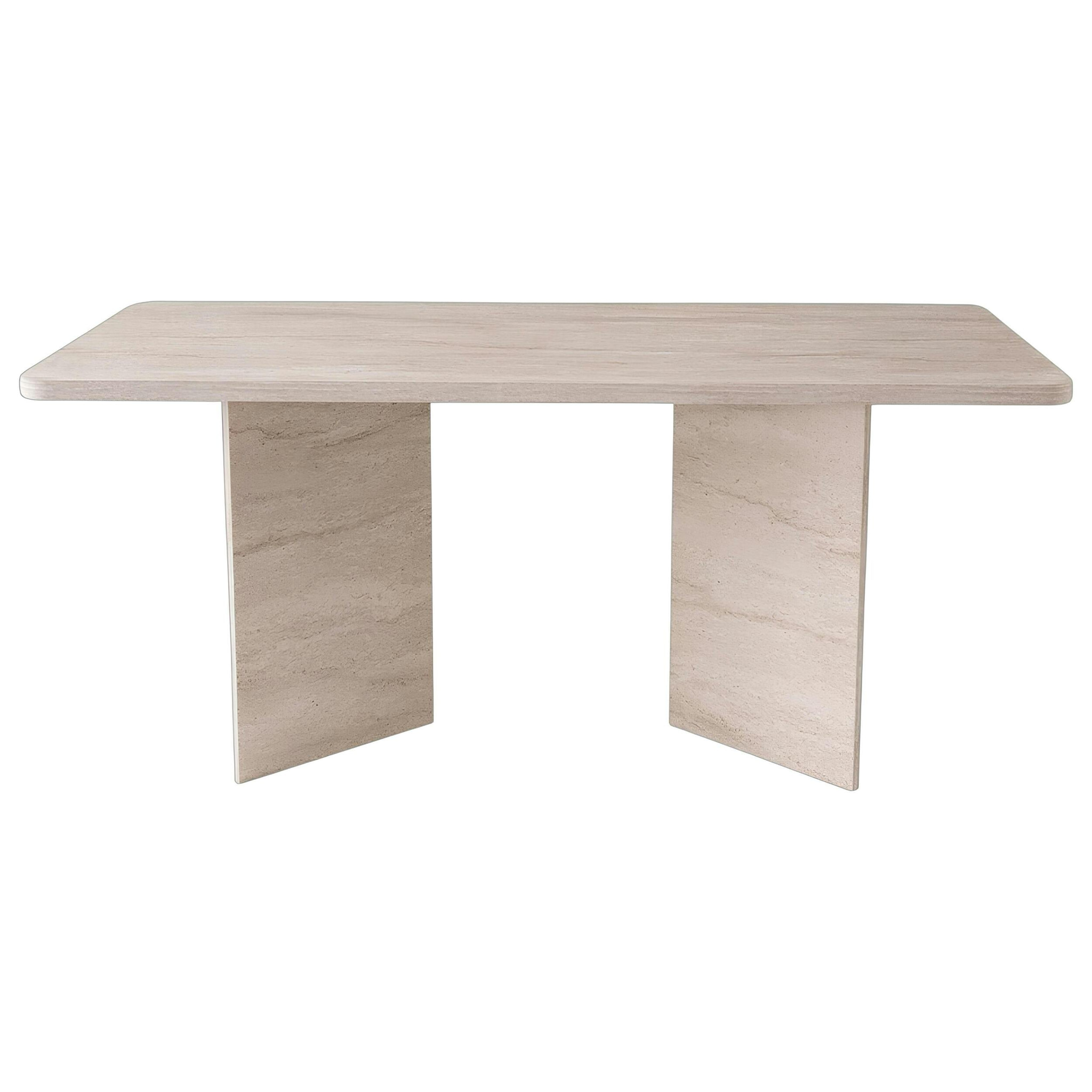 Table à manger décor travertin 180 cm MARFA