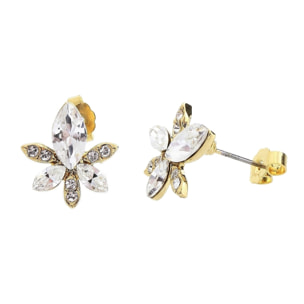 Pendientes Flower adornado con cristales de Swarovski