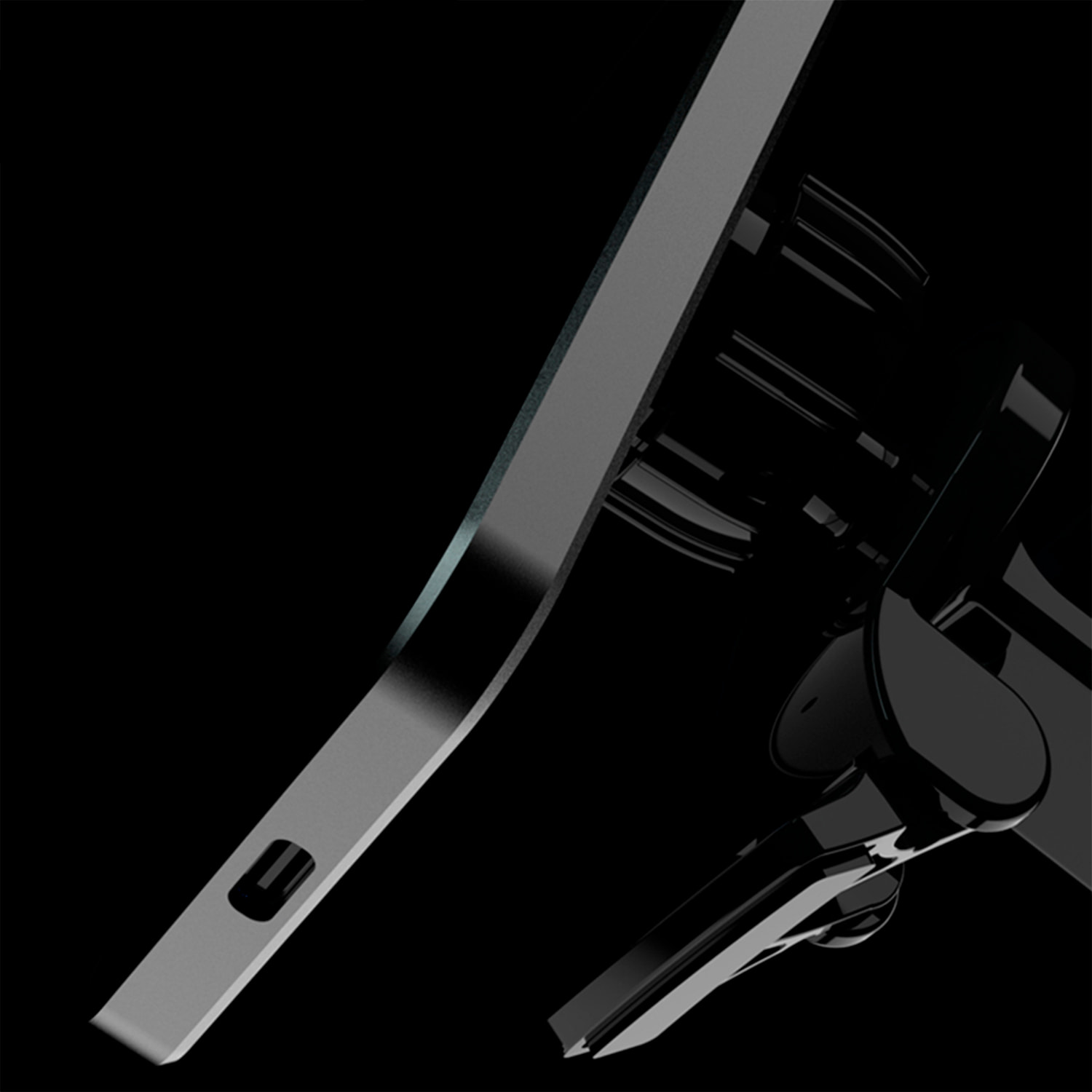 Caricatore wireless per auto Magsafe, con clip per presa d'aria, 15W. Con luce ambientale a LED.