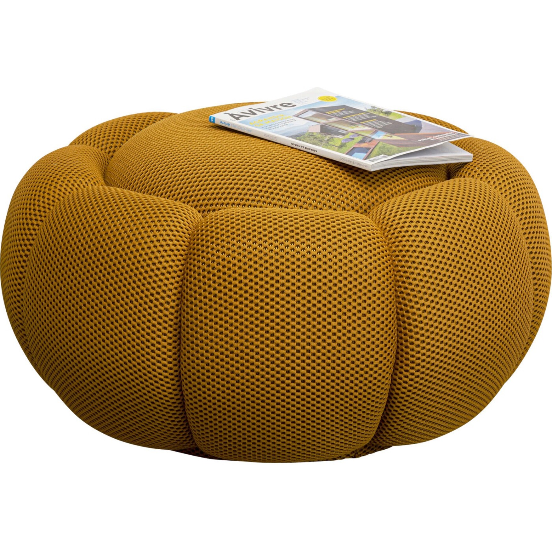 Pouf Peppo Bloom jaune Kare Design