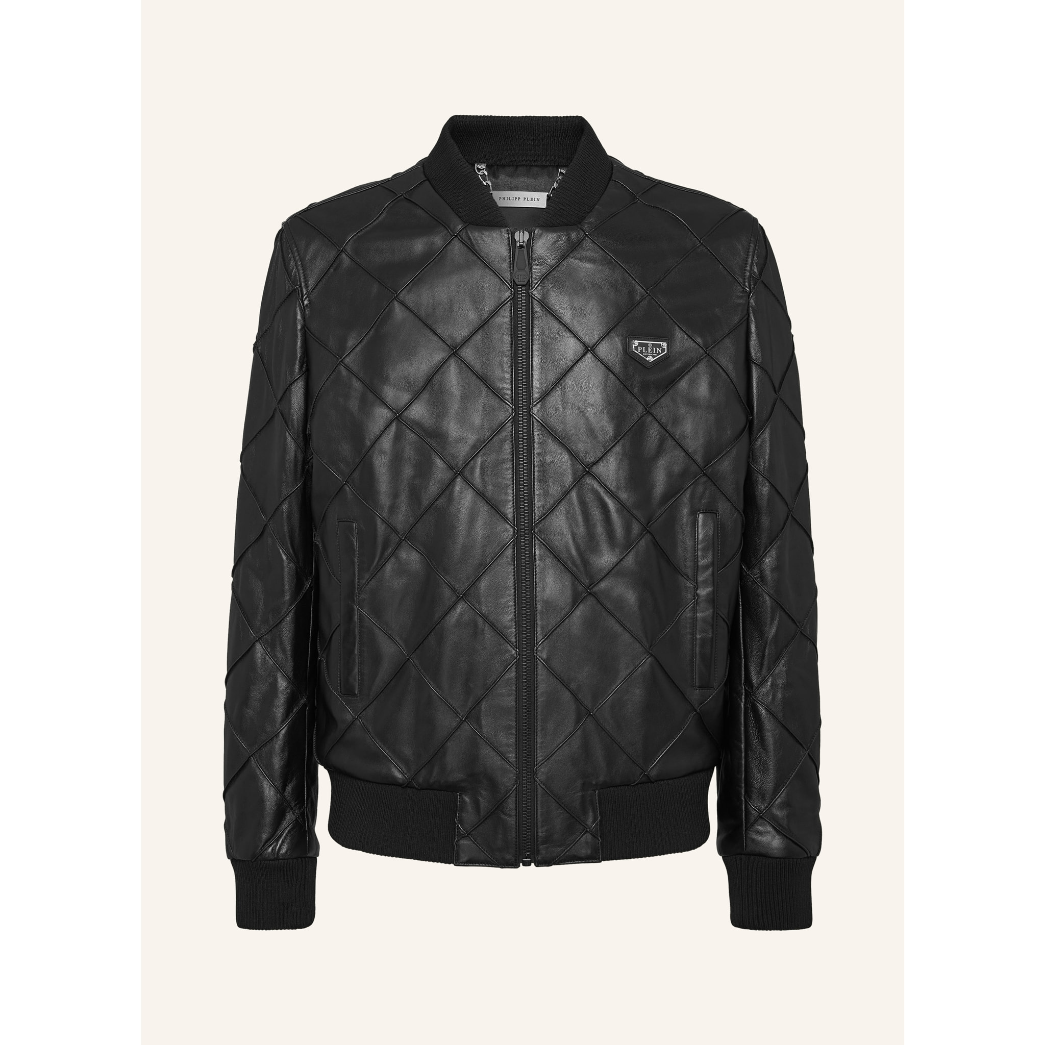 PHILIPP PLEIN Bomber de cuero