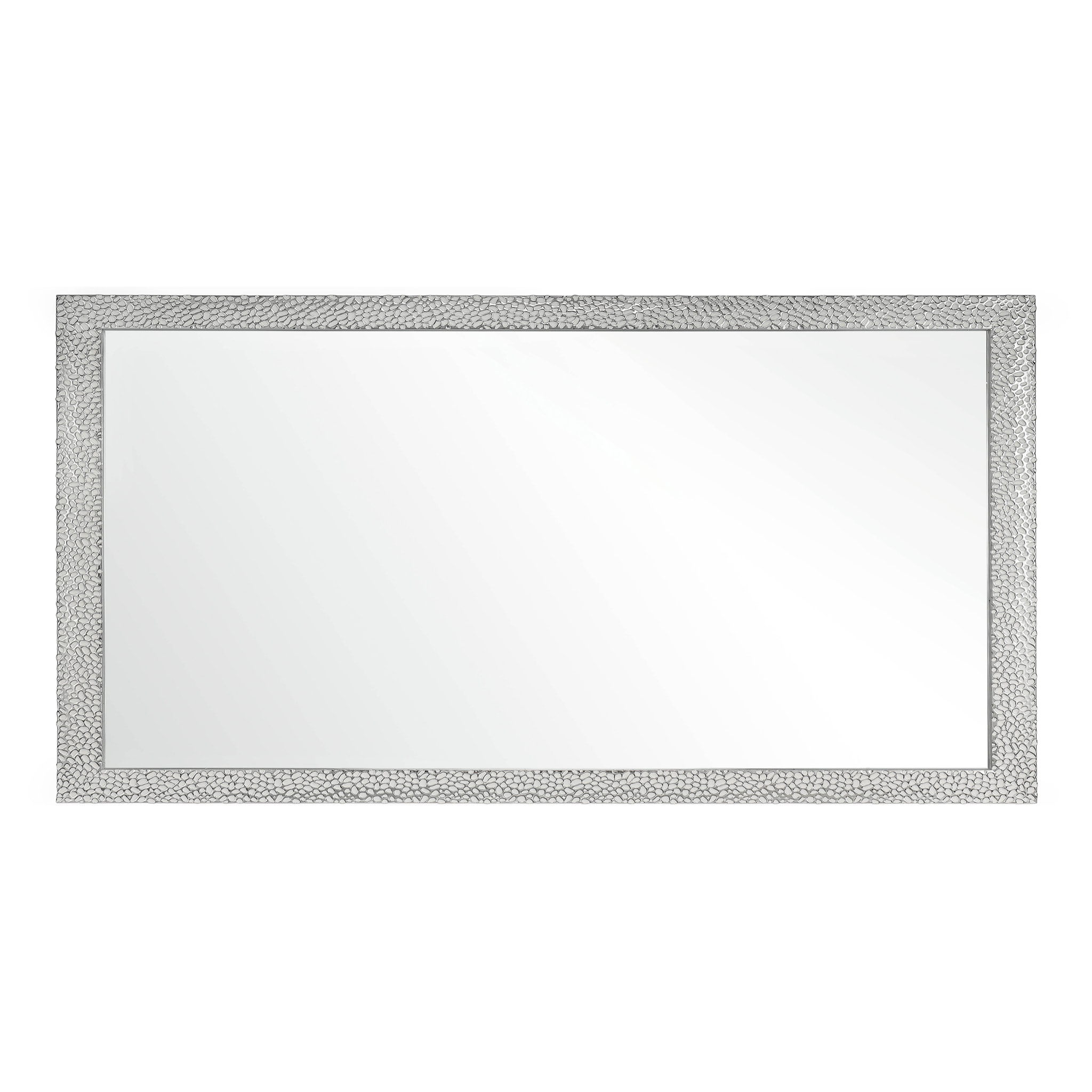 Espejo rectangular Gotas poliestireno plateado 138x68x2 cm
