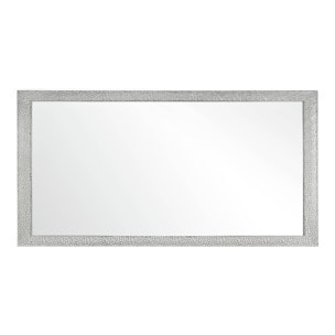 Espejo rectangular Gotas poliestireno plateado 138x68x2 cm