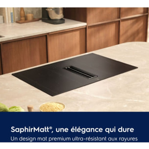 Plaque induction aspirante ELECTROLUX KCC73443CZ SaphirMatt - Hotte intégrée et Anti-rayures