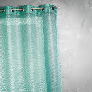 Voilage en organza fantaisie  - Effet 'résille' - Vert