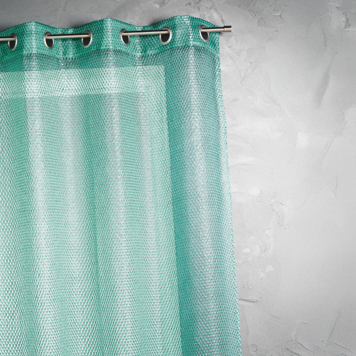 Voilage en organza fantaisie  - Effet 'résille' - Vert