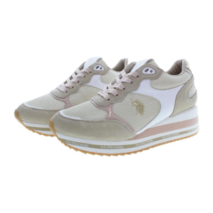 Sneakers U.S. Polo Assn Papyrus-White