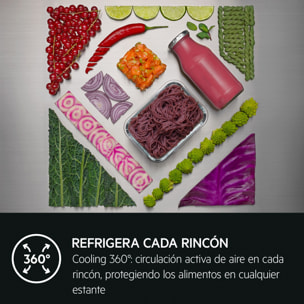 AEG Frigorífico combi de libre instalación Serie 8000 Cooling 360° de 201 cm ORC8M361DT