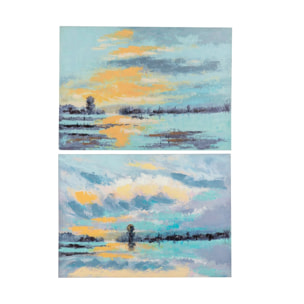 Set 2 Lienzos Atardecer 70x3x50 Cm